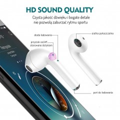 Słuchawki douszne bezprzewodowe Bluetooth 5.0