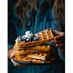 Gofrownica gofry belgijskie profesjonalna gastronomia żeliwna 2000W CUKUS