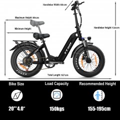 Rower Elektryczny Męski/Damski 250W 130KM 20
