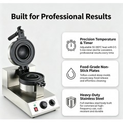 UFO Electric Waffle Maker Lodowe panini burgery gastro Prasa do gofrów i hamburgerów CUKUS FY-192-E