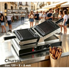 Gofrownica do Słodkich Frytek Mini Churros Gofrownica komercyjna do robienia gofrów w kształcie frytek CUKUS